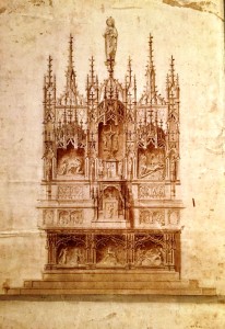 LUIGI MANINI, ALTARE IN SINTRA, COLLEZIONE PRIVATA IN CREMA.